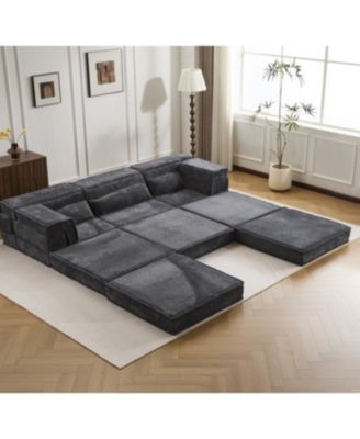 Streamdale Compression Sofa, Convertible Floor Sofa Bed, Modular Sectional Sofa