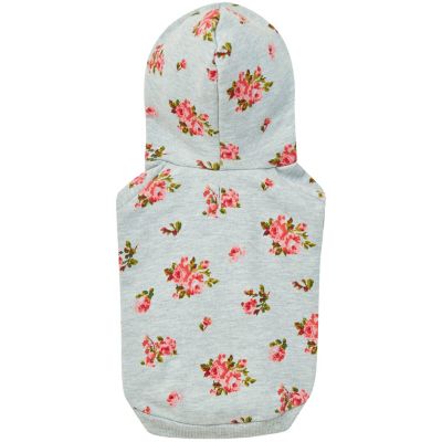 Blueberry Pet French Terry Knit English Rose Dog Sweatshirt and Hoodie