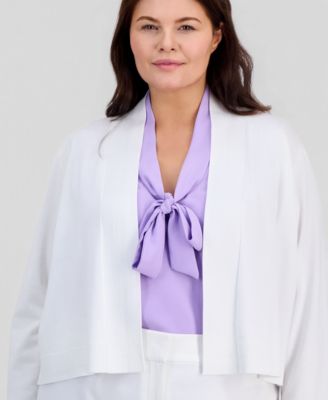 Plus Size Cropped Kissing-Front Shrug