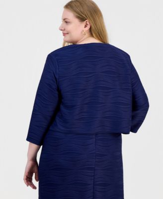 Plus Size Wave Rib Shrug