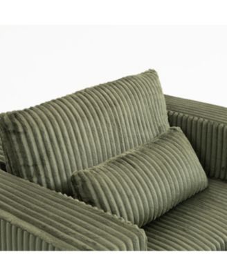 Streamdale Modern 3-Seat Modular Chenille Sectional with Low-Profile Design