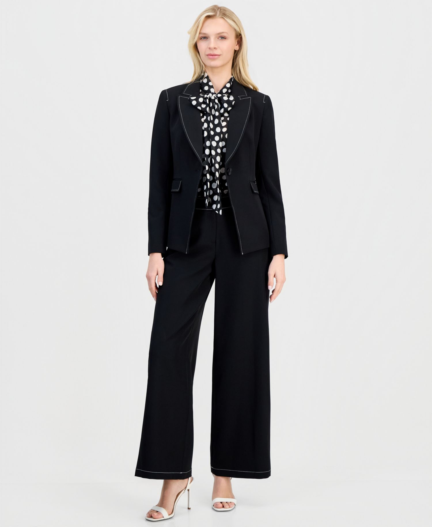 ASL Petite One-Button Blazer