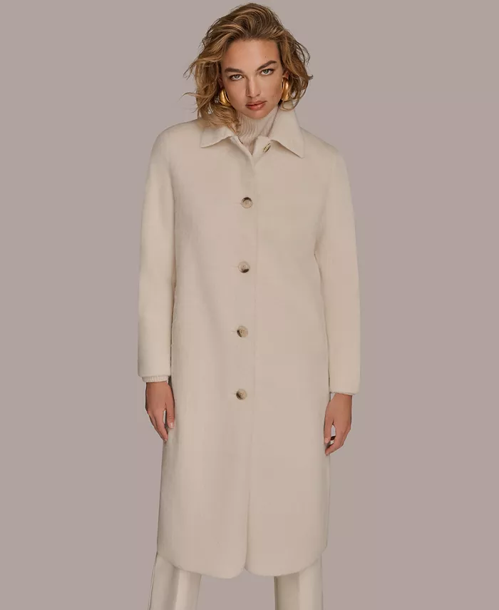 Women's Button Front Maxi Coat