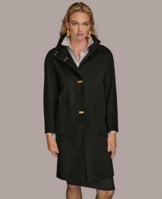 期間限定値下げmelt the lady stand collar coat Donna Karan New York Women's Stand-Collar Single-Breasted Coat