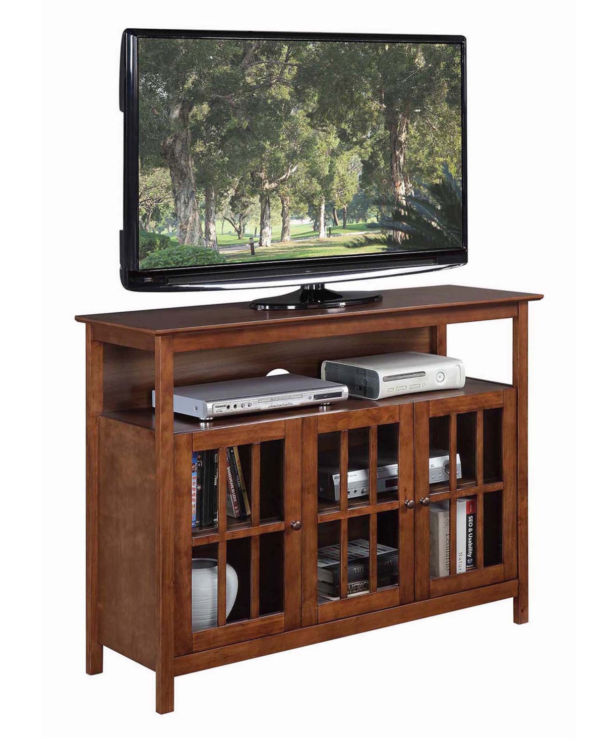 Convenience Concepts 47.75" Big Sur Deluxe Pine Storage Tv Stand