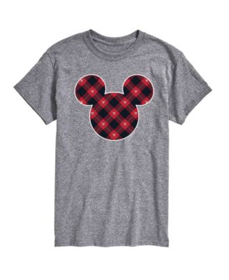 Disney Mickey Ears Plaid Men's Short-Sleeve Graphic T-Shirt
