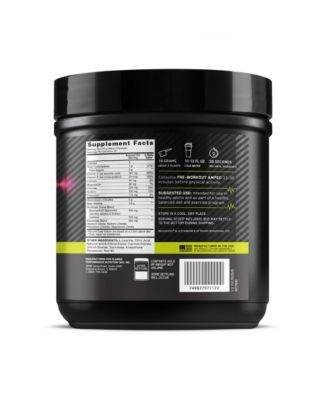 Pre-Workout Amped Powder, Berry Fusion, High Stim, Sugar-Free, Caffeine, 20 Servings