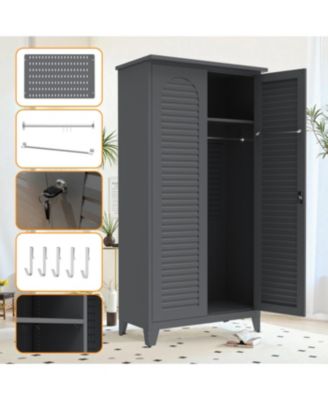  73&amp;#x22; Tall Metal Tool Storage Cabinet with Ample Storage for Garage, Warehouse, Garden, Office, Bath