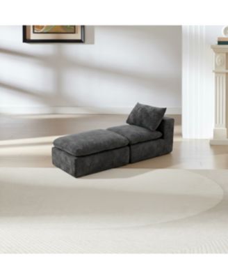 Modern Chenille Cloud Sofa - Freely Combinable & Comfortable