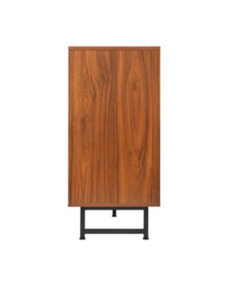 Mid-Century Modern Walnut Sideboard Buffet Cabinet