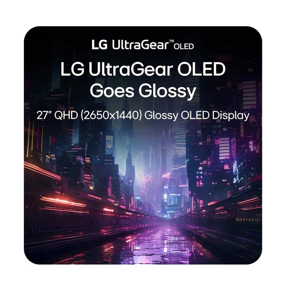 Lg 27-Inch Gaming Monitor Oled Qhd 240Hz 0.03ms G-Sync Compatible – Black