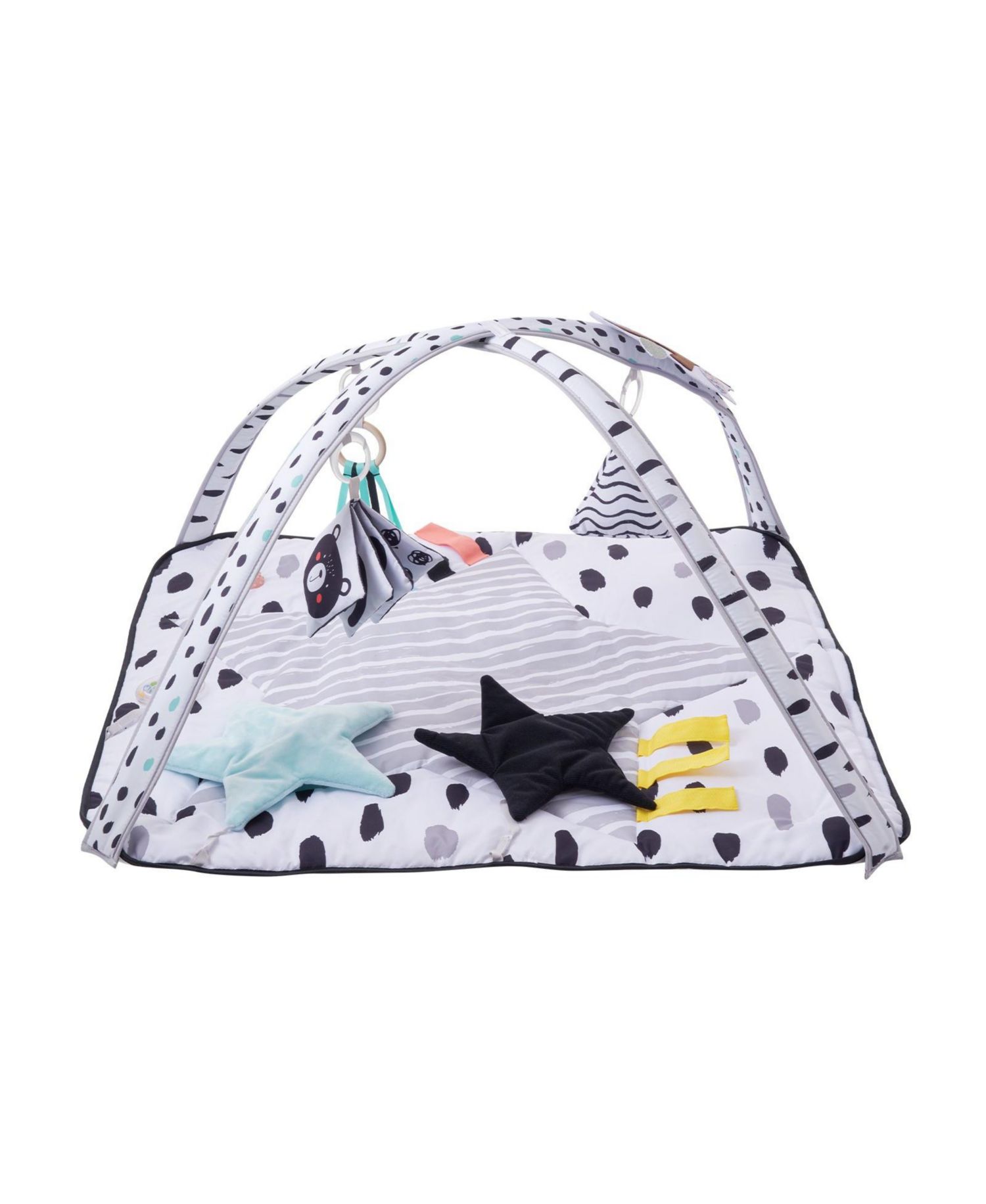 Infant Foldable Washable Play Gym Mat with 6 Detachable Toys