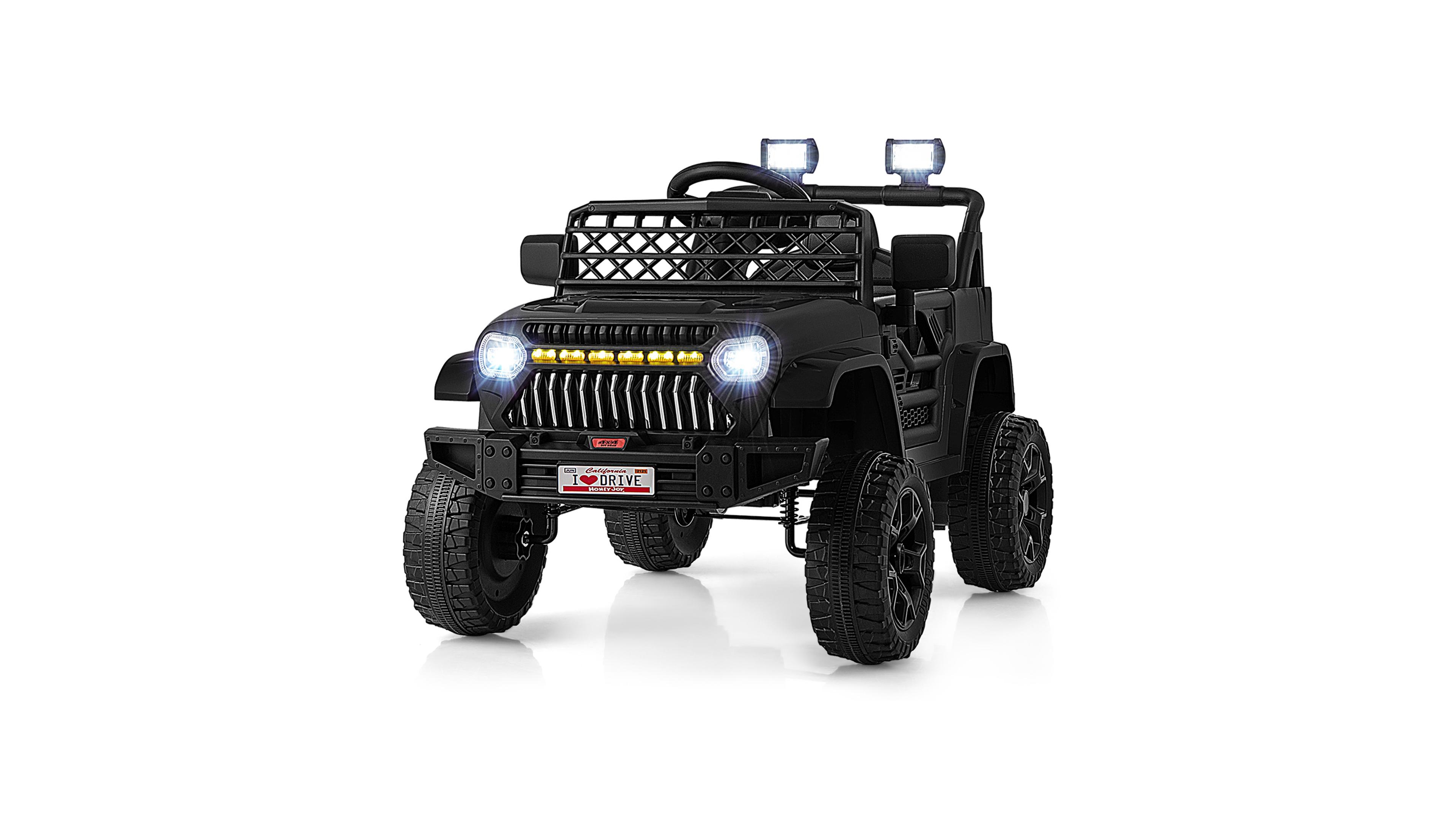 Sugift 12V Kids Ride on Truck Car with Dual Motors, Parental Remote & Music Player, Ages 3+