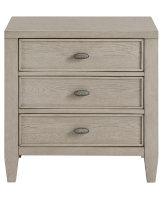 Sirena 3-Drawer Wood Nightstand