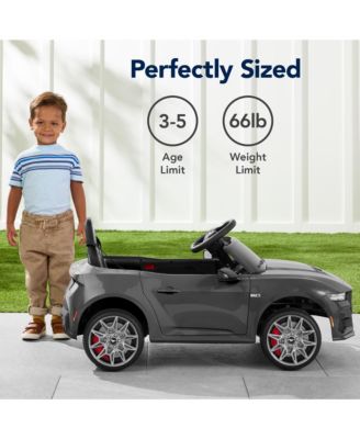 Kids 12V Electric Ride-On Car Officially Licensed Ford Mustang w/ Remote, LED Lights