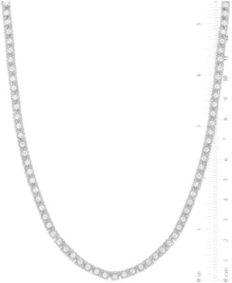 Lab-Grown Diamond (10 ct. t.w.) Necklace in Sterling Silver