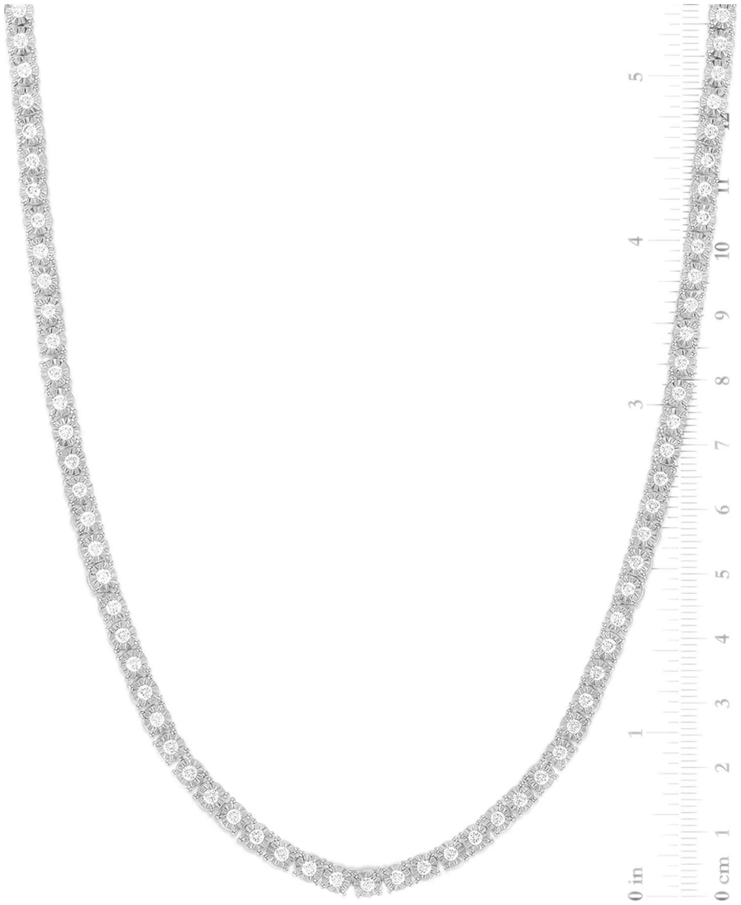 Lab-Grown Diamond (5 ct. t.w.) Necklace in Sterling Silver