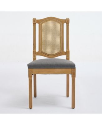 Solid Wood Rattan Back Dining Chair