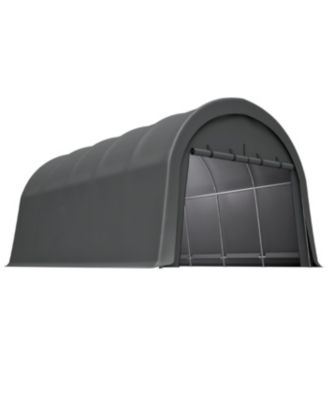 Heavy-Duty 12x20 FT Carport Canopy, Commercial-Grade Steel Frame Garage Shed