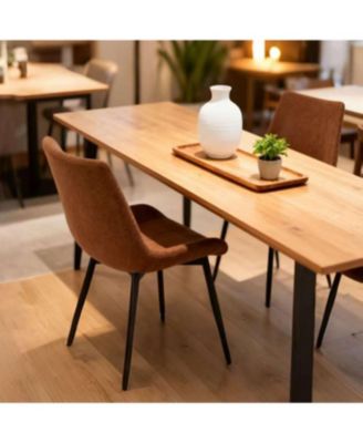 Modern Faux Leather Dining Chairs Set of 4