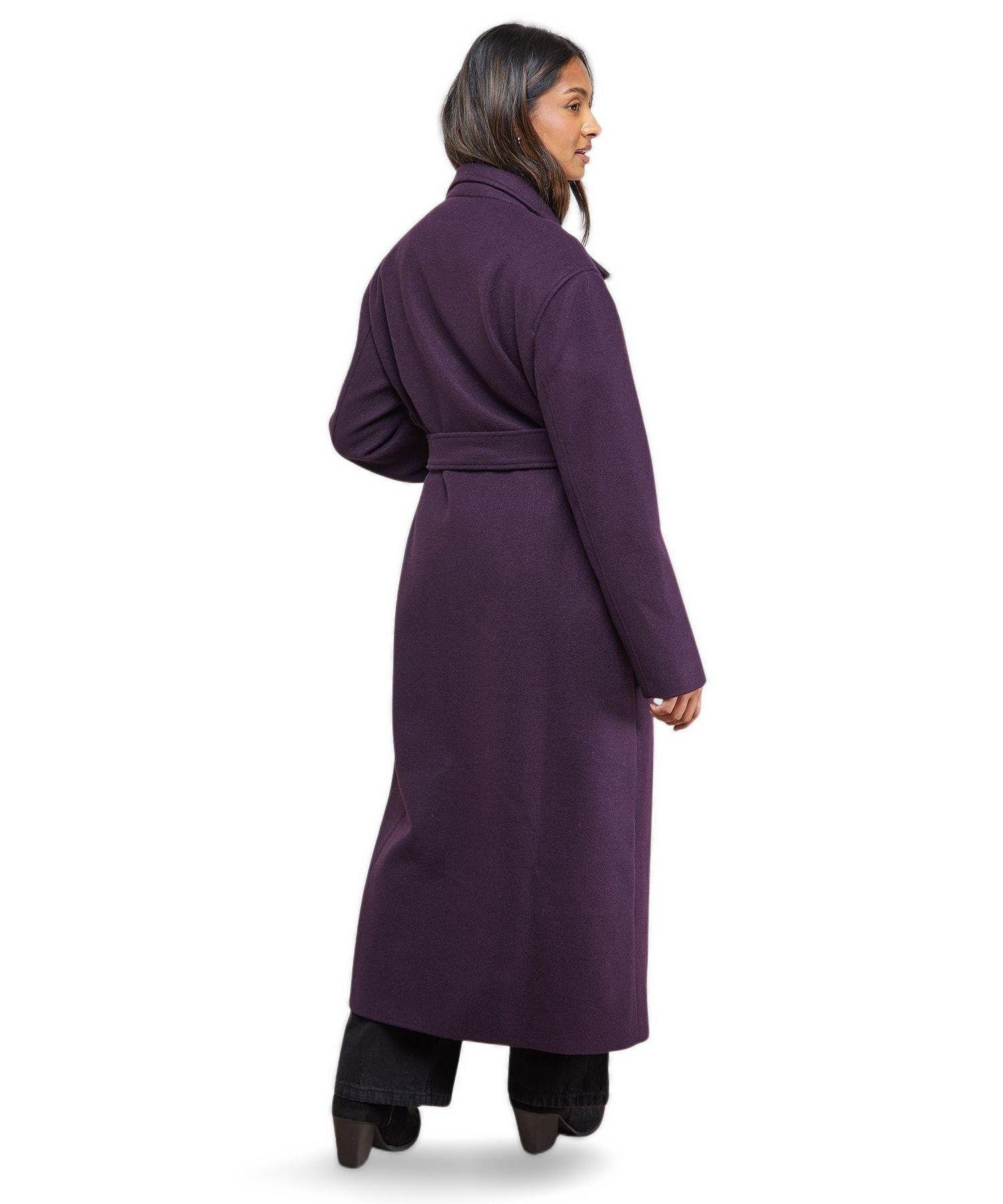 Women's Tie Belt Detail Midi Coat