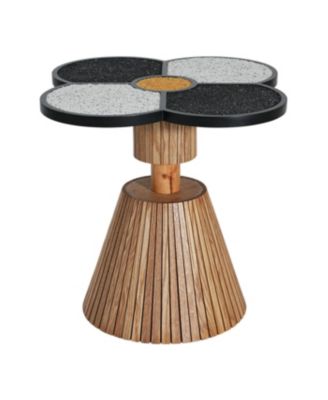 Streamdale Unique Four-Leaf Clover Side Table for Living Room & Small Spaces