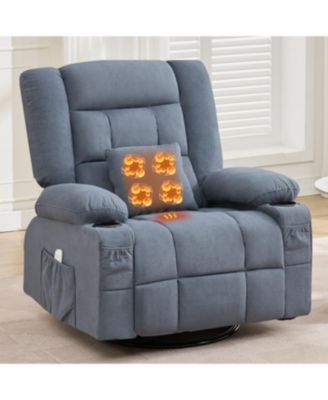 Streamdale Kneading Massage Rocker Recliner Chair with Heat, Cup Holders & USB Port