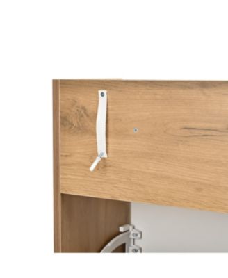 Two Drawers, Three-Fold Doors, Large Storage Shoe Cabinet