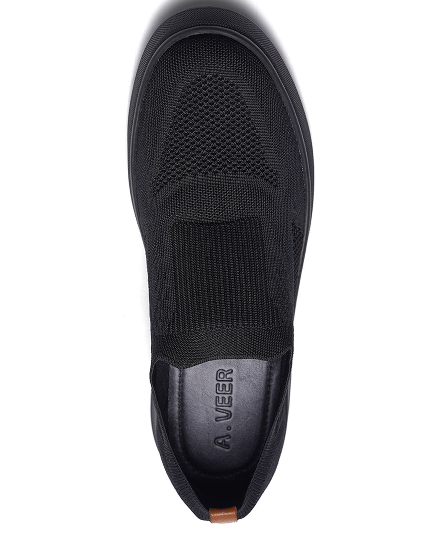 Мужские кроссовки A. Veer Drift Knit Slip-On, цвет: Чёрный — фото 4