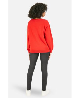 Women's Festive Penguin Knitted Sweater