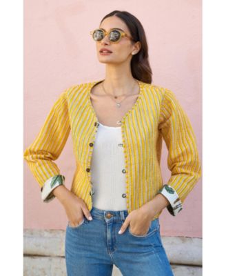 Women's Animal Reversible Cropped Quilted Jacket