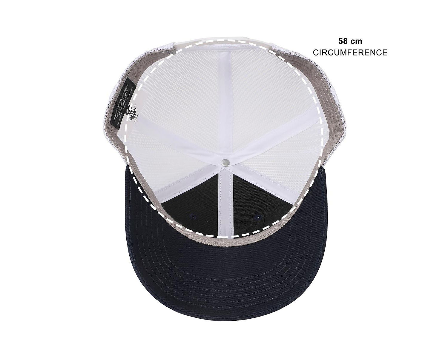 Men's 3D Embroidered Logo Navy Trucker Hat
