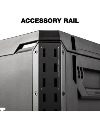 StackTech 3-Drawer Tool Box, Durable Plastic Storage Organizer, Black