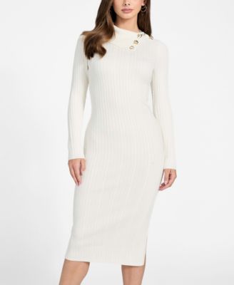 Women's Long-Sleeve Priscilla Cable Rib Dress