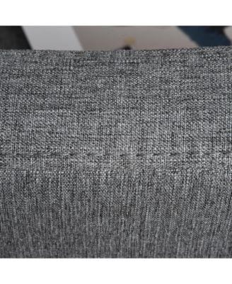 Convertible Sofa Bed Chaise Lounger with Tufted Upholste Fabric,