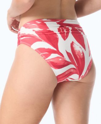 Women's Shirred High Cut Full Coverage Bottoms