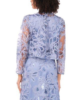 Women's Soutache Tank and Open Front Jacket Dress