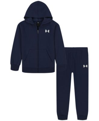 Under Armour - Boys' 2T-7 Branded Logo Full-Zip Hoodie and Jogger Pants, 2-Piece Set