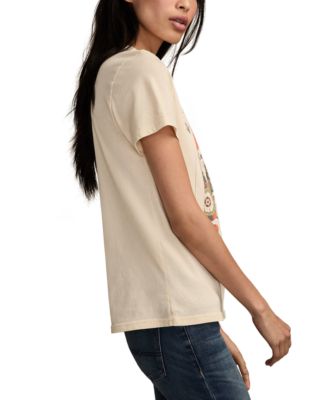 Women's Cowgirl Card Print Crewneck T-Shirt