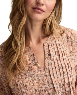 Women's Pintuck Long-Sleeve Top