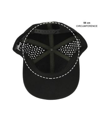 Men's Rubber Badge Adult Structured Baseball Cap With Mesh Panels