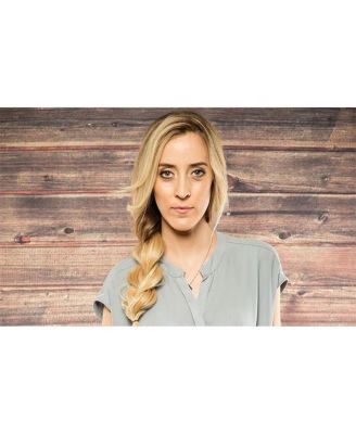 Rustic Planks/Red Collapsible Backdrop, 5' W x 7' H w/ 8' Aluminum Stand