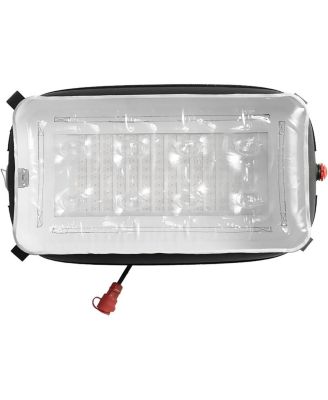 INFINIMAT 1x2' 81W RGBWW LED Mat Panel Light & Clear Softbox Pack, Bundle with 400W Control Box, V-Mount