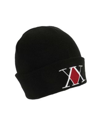 Men's Embroidered Logo Black Cuff Beanie.