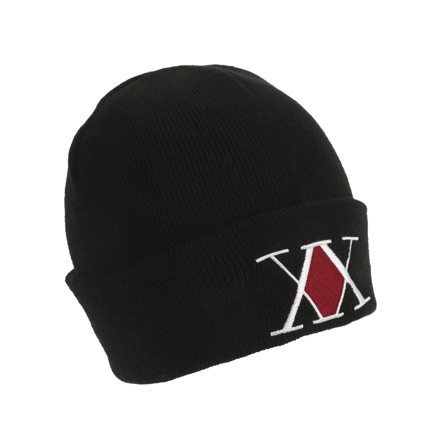 Men's Embroidered Logo Black Cuff Beanie.