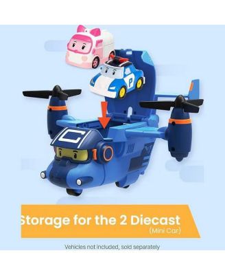 Carey Carrier Transport Plane Toy – Sound & Light Airplane with Storage for up to 2 Die-Cast Cars | Fun Gift for Kids Ages 3+