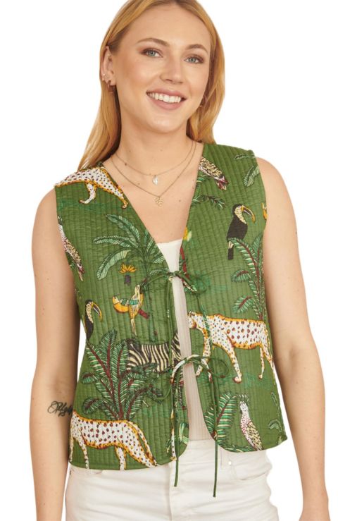 Женские куртки Yumi Reversible Cotton Quilted Jacket