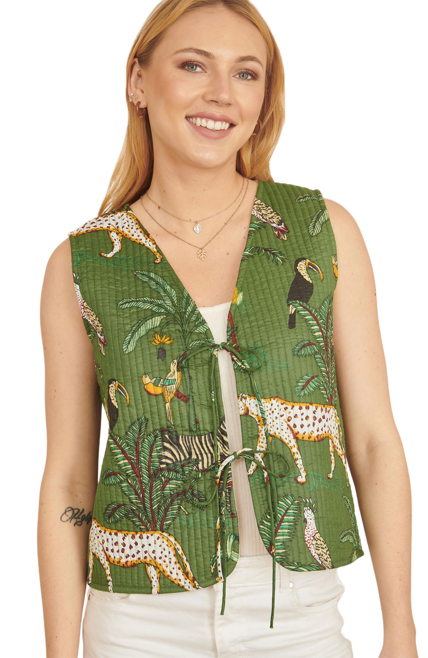 Women's Reversible Cotton Quilted Jacket