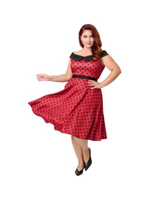 Plus Size Off the Shoulder Swing Dress