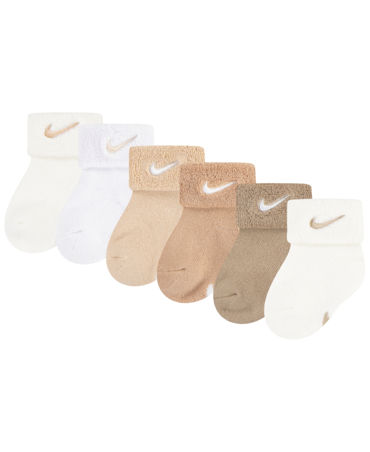 Nike Baby Boys or Girls Terry Socks, Pack of 6